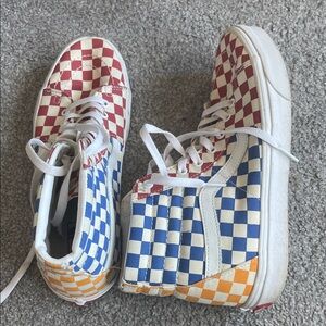 Vans Multicolor Checkerboard High-Tops